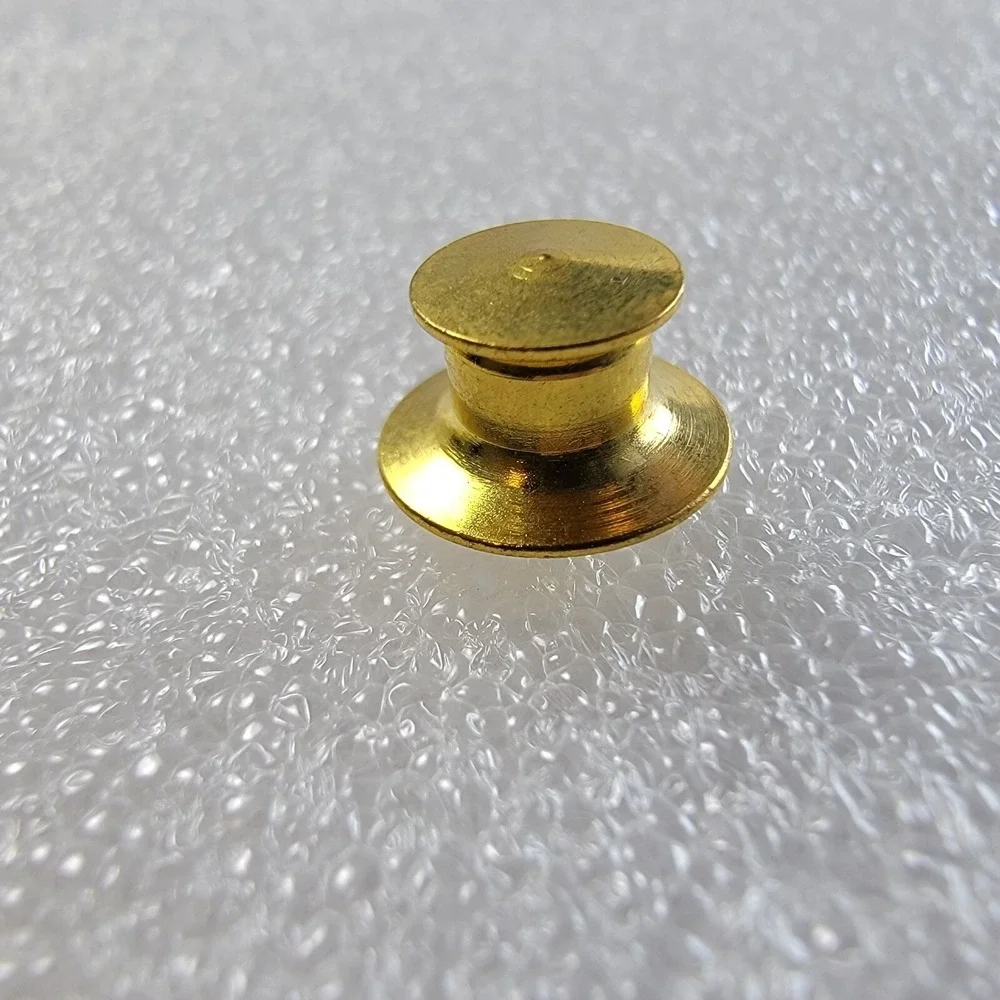 Vintage Santa Fe Railway Lapel Pin Gold Black Enamel Railroad Logo Service Award